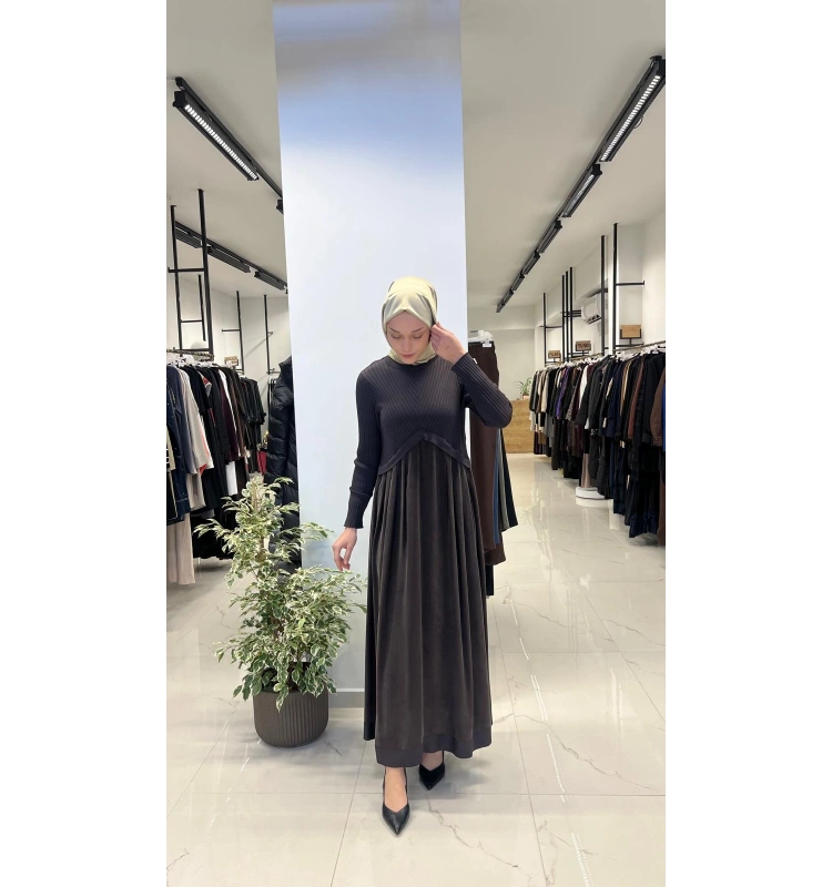 Triko Cupro Elbise T26Y-4001