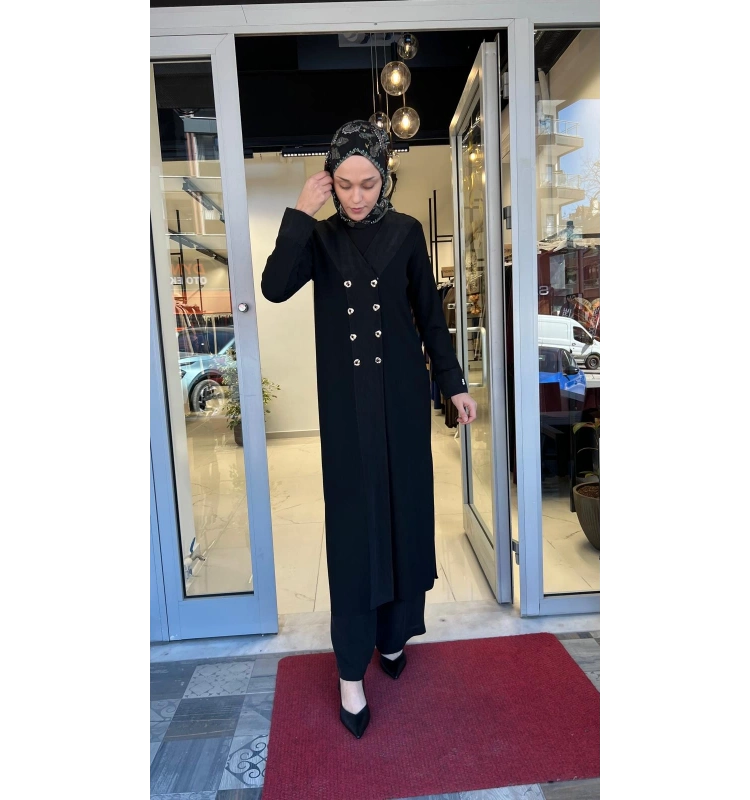 Kruvaze Yaka Cupro Detaylı Triko Hırka T26Y-9004