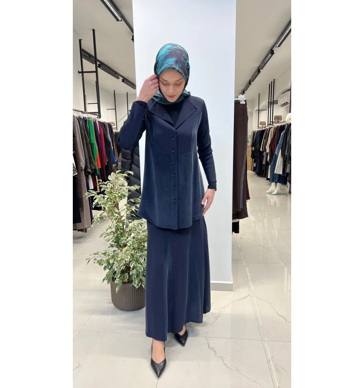 Cupro Detaylı Triko Etek T26Y-2012