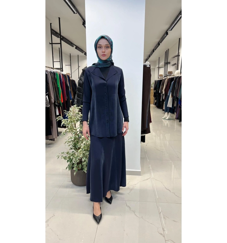 Cupro Detaylı Triko Etek T26Y-2012