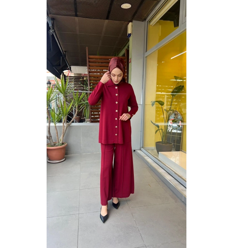 Düğmeli Şık Triko Ceket T26Y-8219