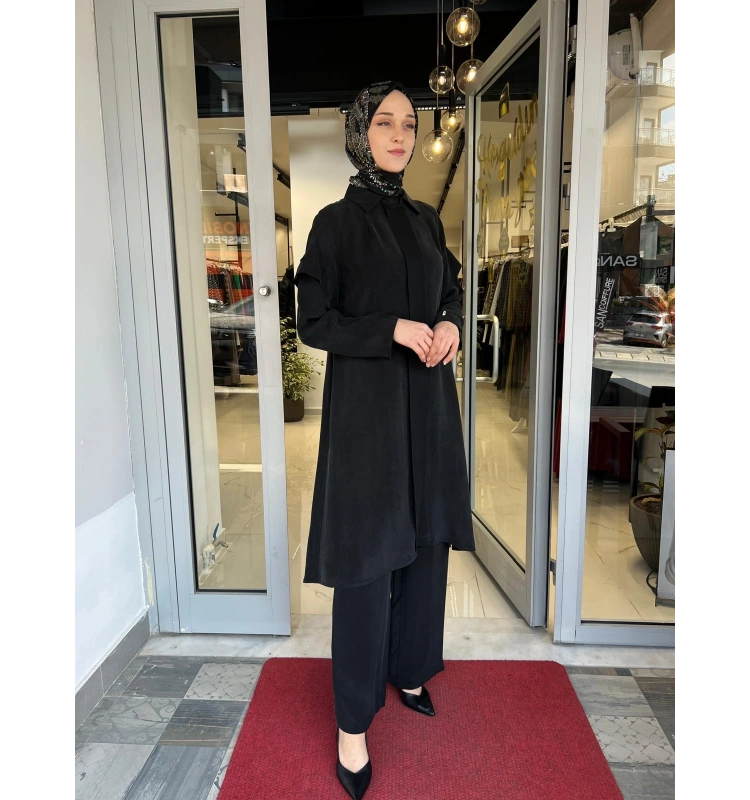 Kol Detaylı Cupro Kap T26Y-8007