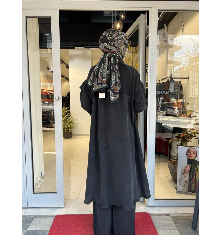 Kol Detaylı Cupro Kap T26Y-8007