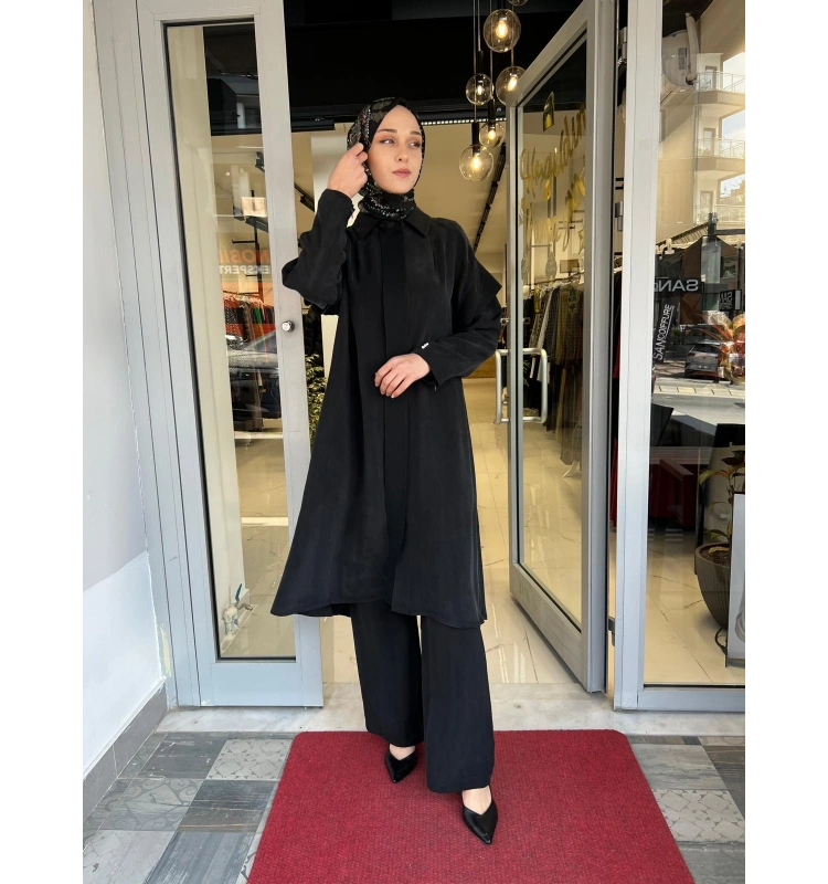 Kol Detaylı Cupro Kap T26Y-8007