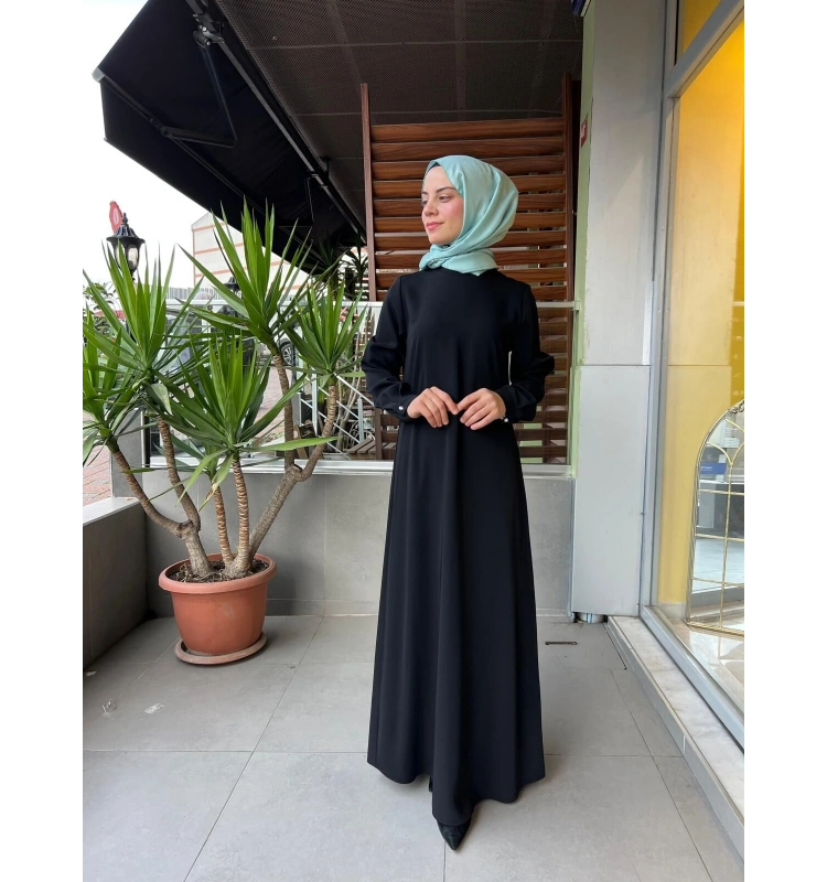 Almarwah Black Elbise T26K-90494
