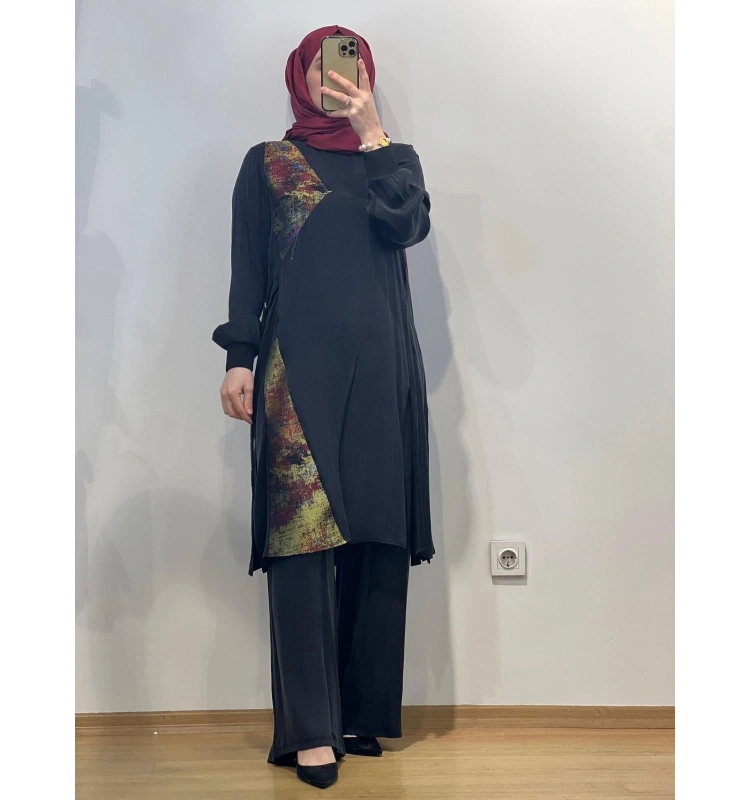 Almarwah Black Pantolonlu Takım 25Y-202717