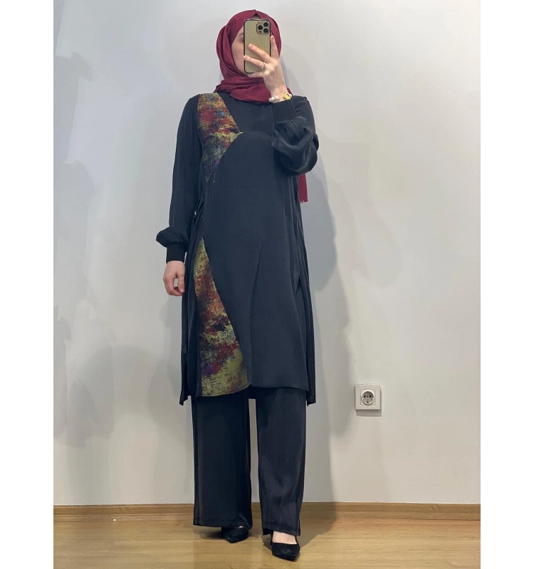 Almarwah Black Pantolonlu Takım 25Y-202717