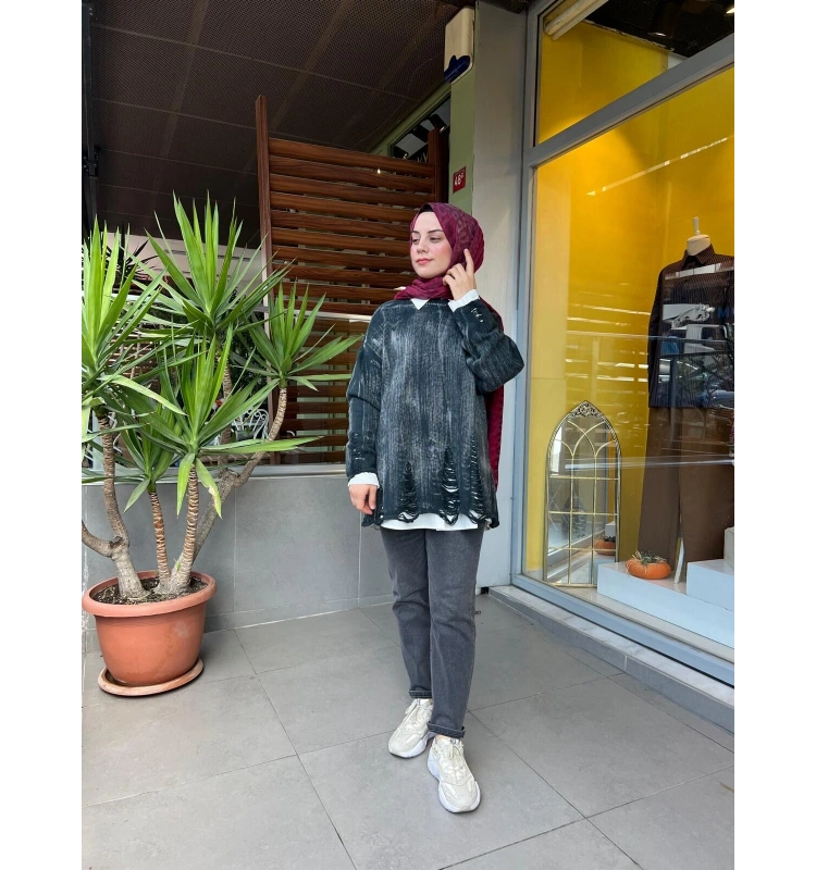 Almarwah Black Triko Kazak T26K-102241