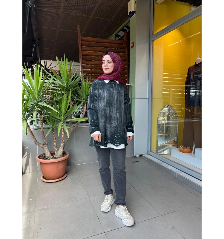 Almarwah Black Triko Kazak T26K-102241