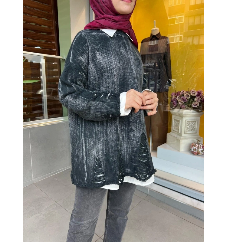 Almarwah Black Triko Kazak T26K-102241