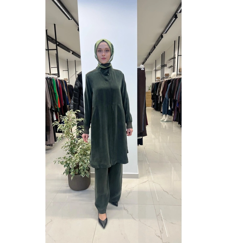 Hakim Yaka Uzun Cupro Tunik T26Y-8008