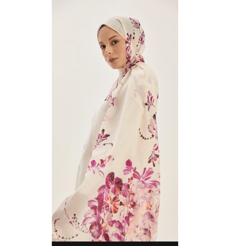 Helya Krep İpek Şal 70x190cm