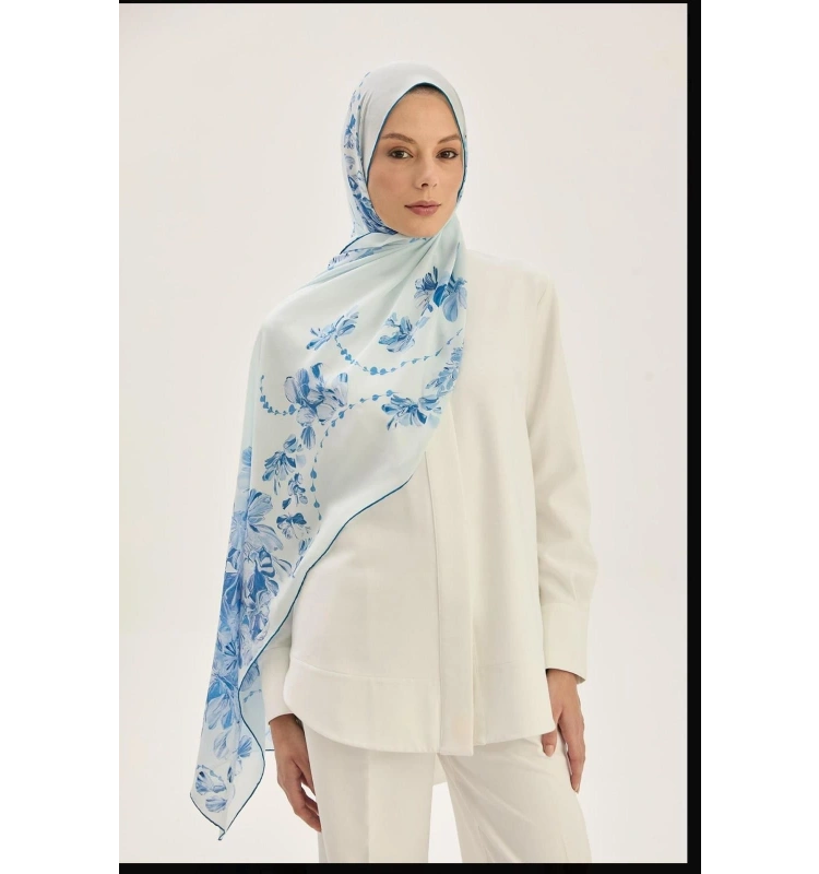 Helya Krep İpek Şal 70x190cm