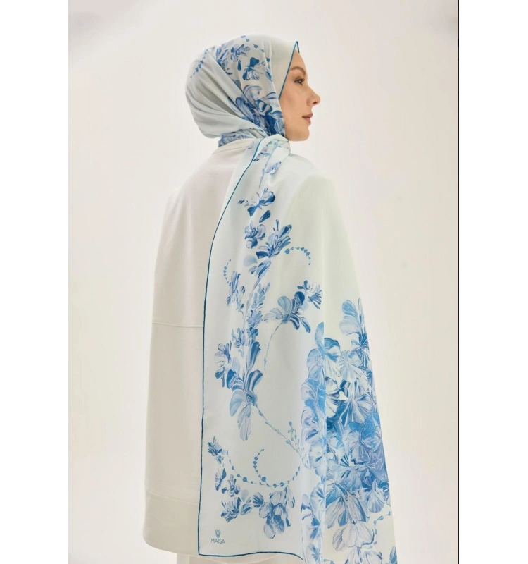 Helya Krep İpek Şal 70x190cm