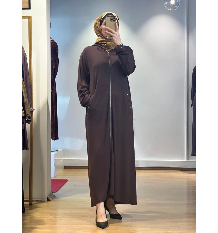 İnvee Taş Detaylı Penye Kap 6953