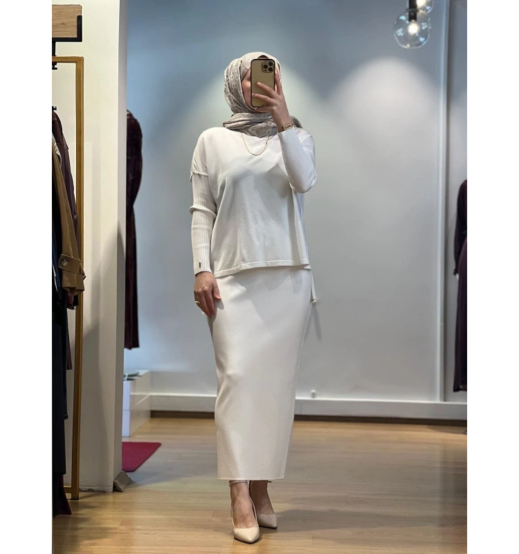 İnvee Triko Kalem Etek 5685