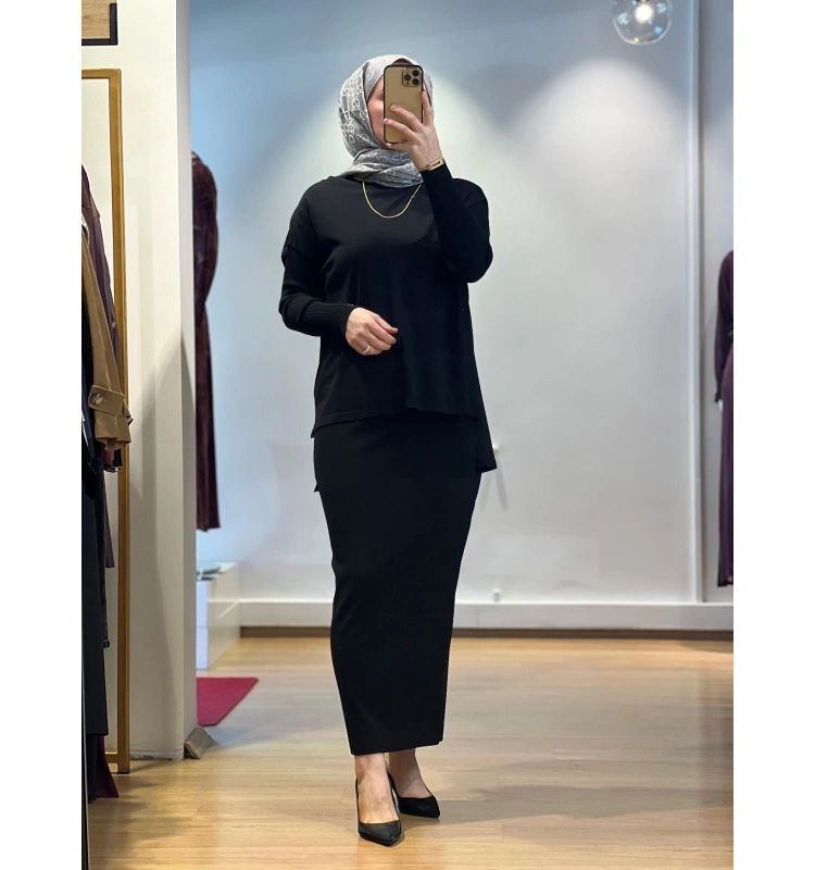 İnvee Triko Kalem Etek 5685