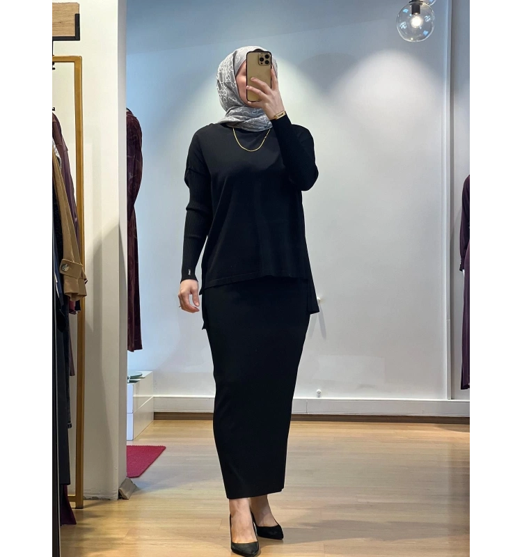 İnvee Triko Kalem Etek 5685