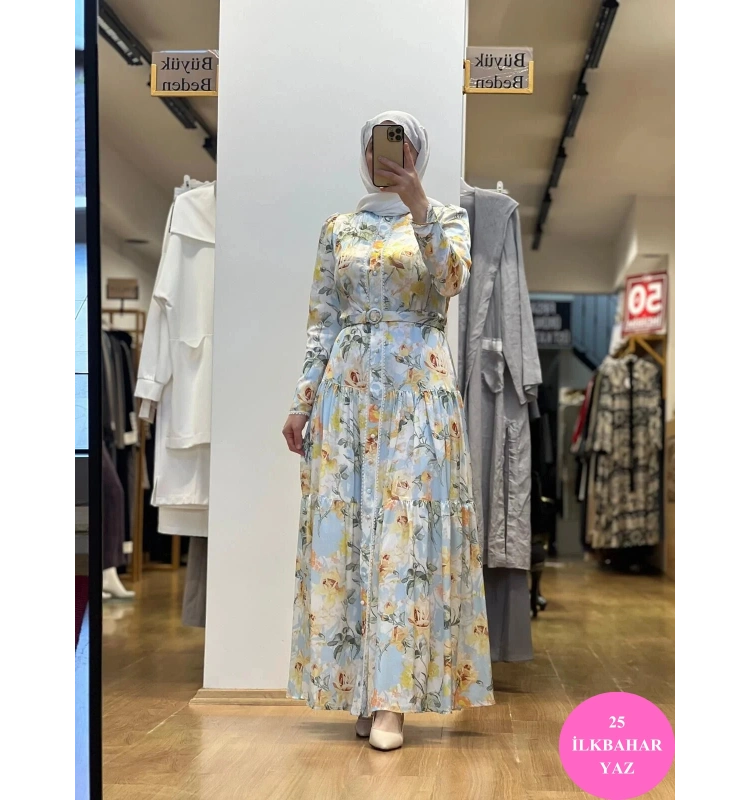 Jamıla Sarah Gülnaz Elbise SS25-3073