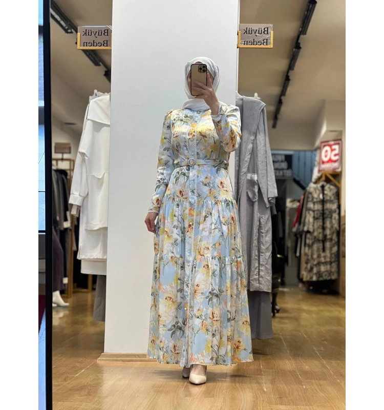 Jamıla Sarah Gülnaz Elbise SS25-3073