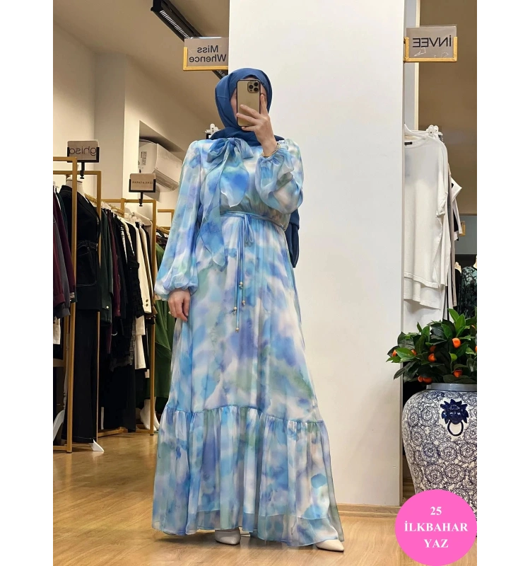 Jamıla Sarah Lale Elbise SS25-3076