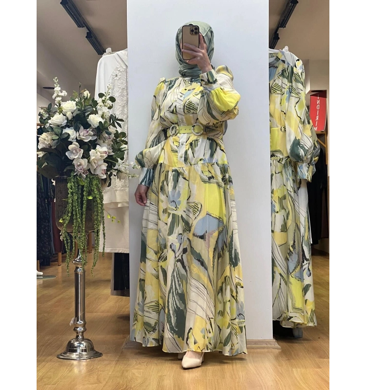 Jamıla Sarah Mehtap Elbise SS25-3089