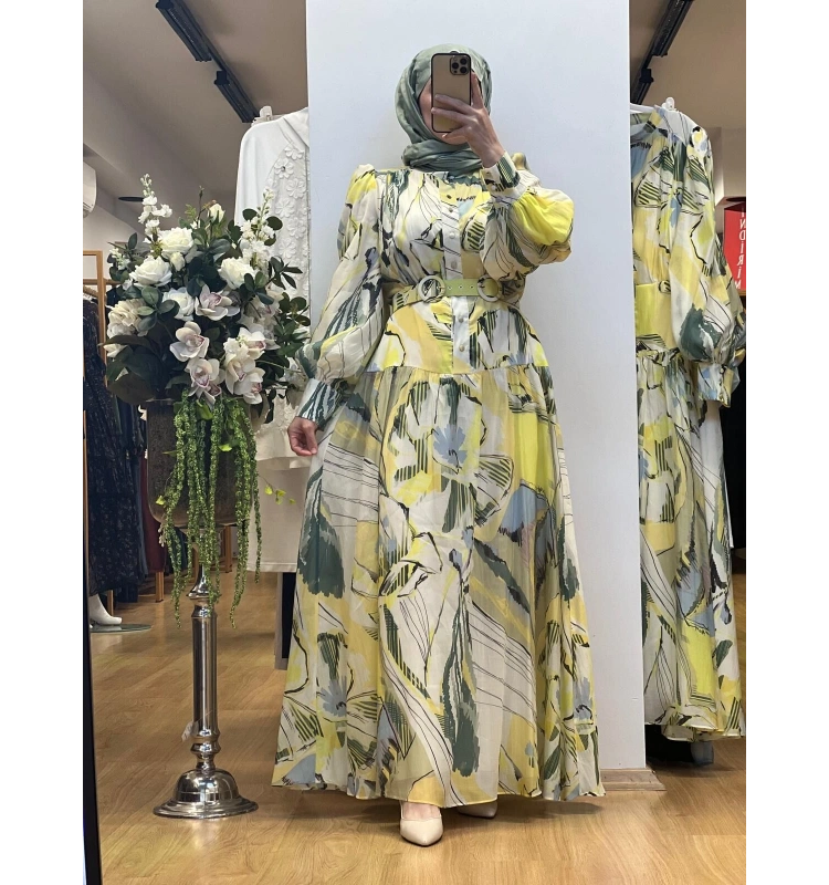 Jamıla Sarah Mehtap Elbise SS25-3089