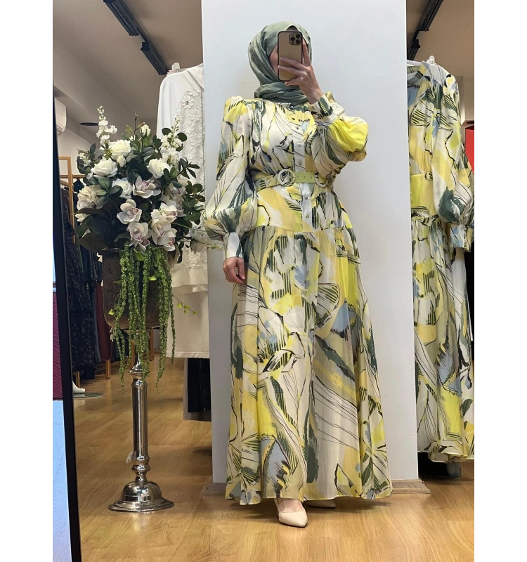 Jamıla Sarah Mehtap Elbise SS25-3089