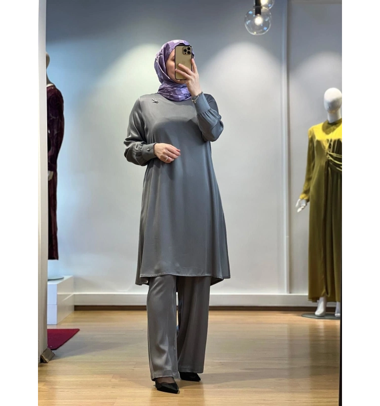 MissDalida A Kesim Cupro Tunik T25K-6004