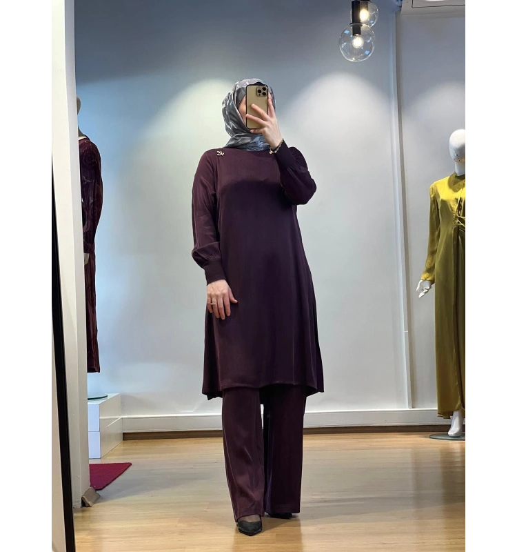 MissDalida A Kesim Cupro Tunik T25K-6004