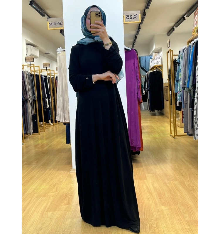 MissDalida A Kesim Yuvarlak Yaka Elbise T25Y-4070