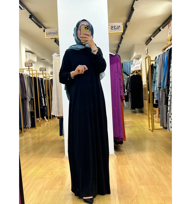 MissDalida A Kesim Yuvarlak Yaka Elbise T25Y-4070