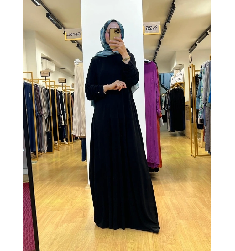 MissDalida A Kesim Yuvarlak Yaka Elbise T25Y-4070