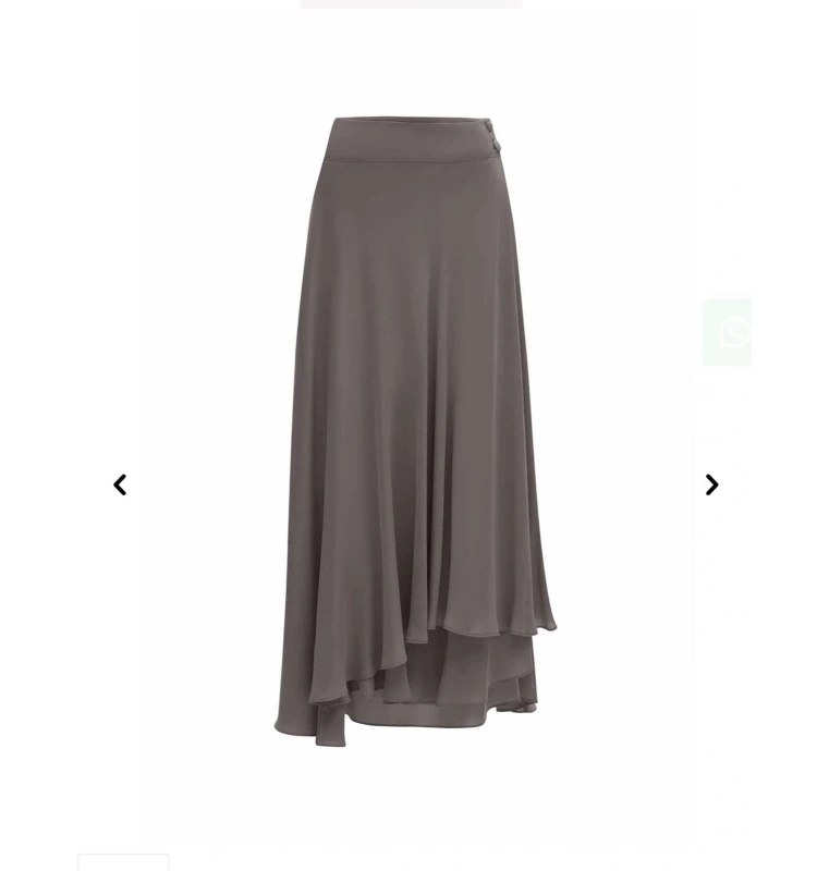 MissDalida Asimetrik Kesim Cupro Etek 25Y-2009