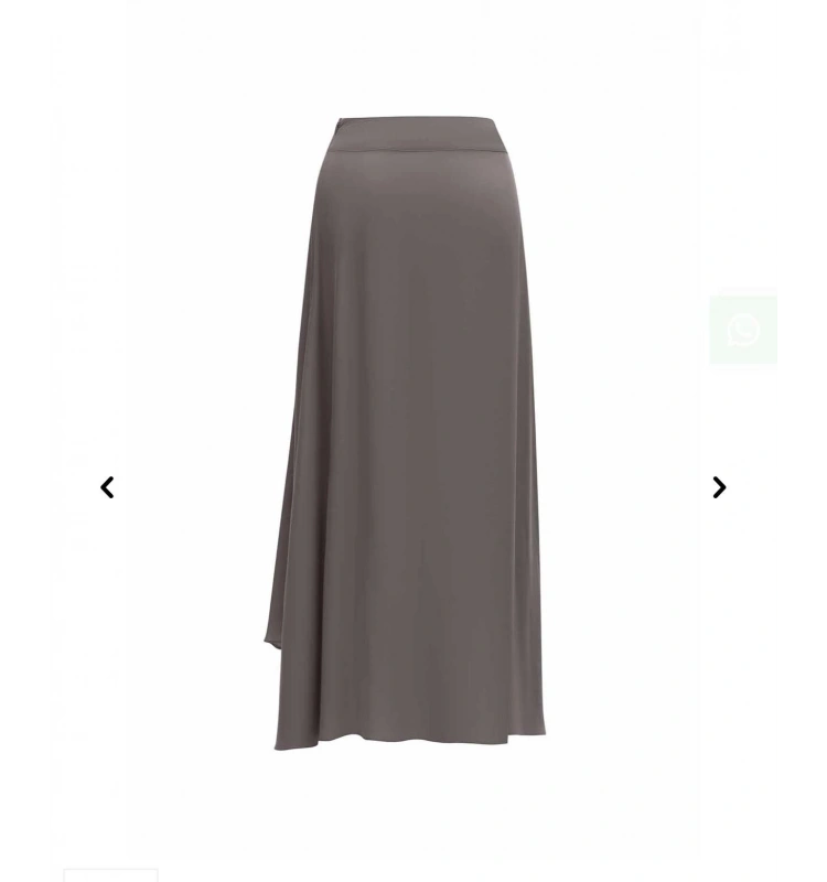 MissDalida Asimetrik Kesim Cupro Etek 25Y-2009