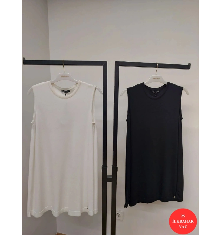 MissDalida Basic Kolsuz Triko Tunik 25Y-6000