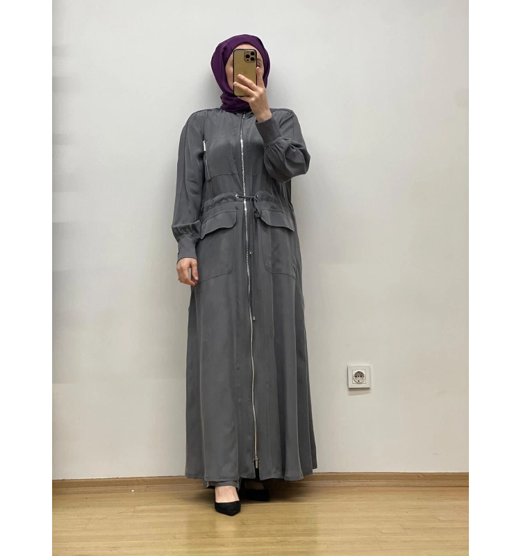 MissDalida Beli Büzgülü Cupro Ferace T25Y-8013