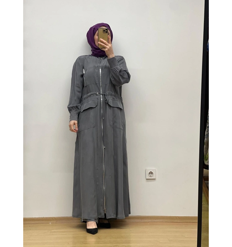 MissDalida Beli Büzgülü Cupro Ferace T25Y-8013