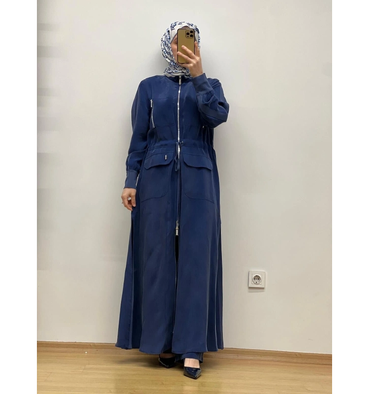 MissDalida Beli Büzgülü Cupro Ferace T25Y-8013