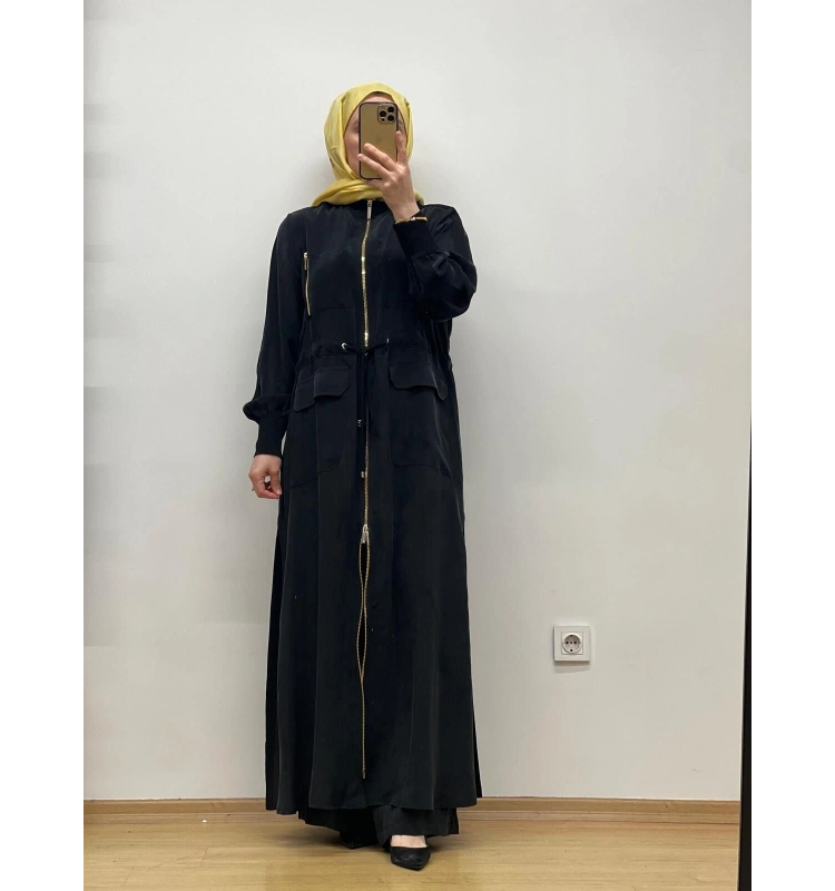 MissDalida Beli Büzgülü Cupro Ferace T25Y-8013