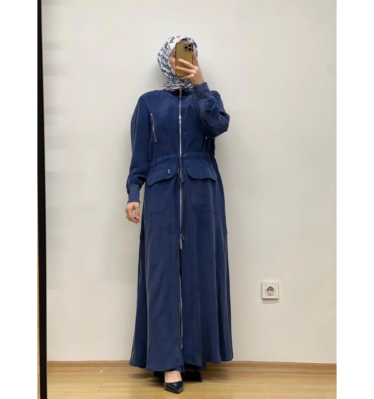 MissDalida Beli Büzgülü Cupro Ferace T25Y-8013