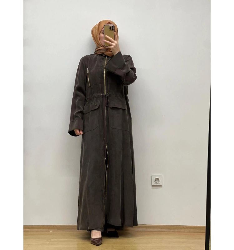 MissDalida Beli Büzgülü Cupro Ferace T25Y-8013