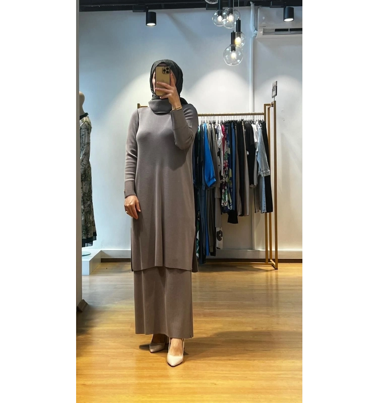 MissDalida Boğazlı Yaka Uzun Elbise T25K-4004