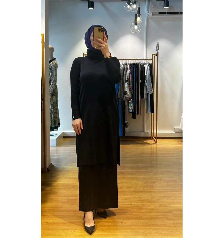 MissDalida Boğazlı Yaka Uzun Elbise T25K-4004