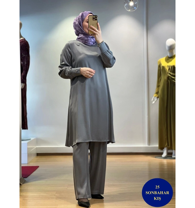 MissDalida Bol Paça Cupro Pantolon T25K-7015