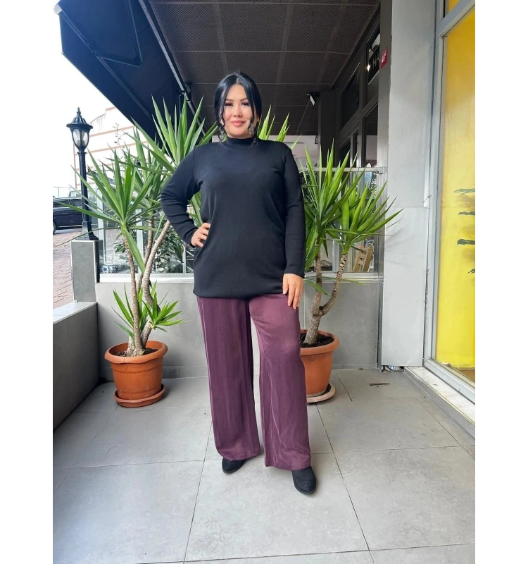 MissDalida Bol Paça Cupro Pantolon T25K-7015