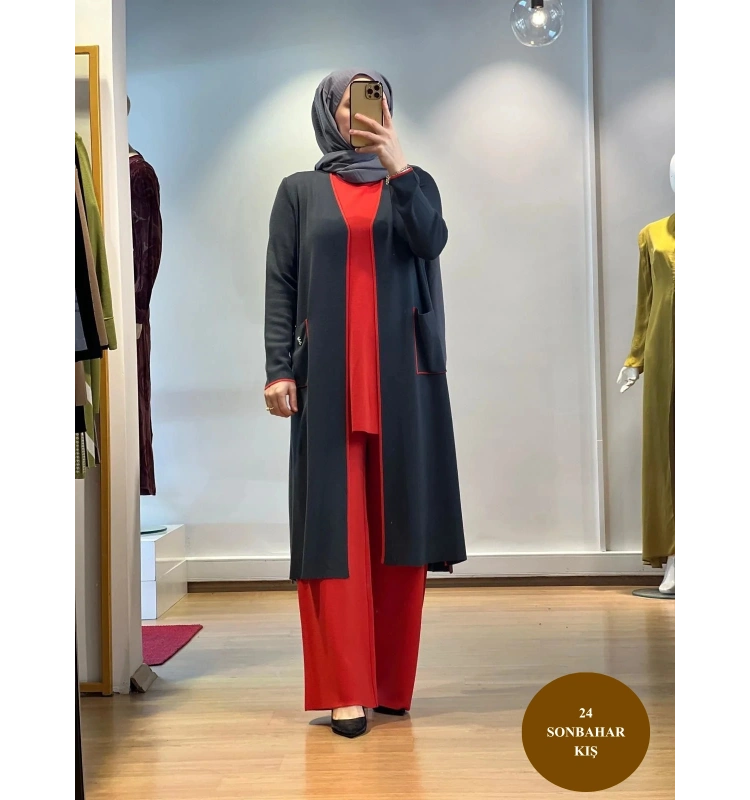 MissDalida Bol Paça Triko Pantolon T24K-7001