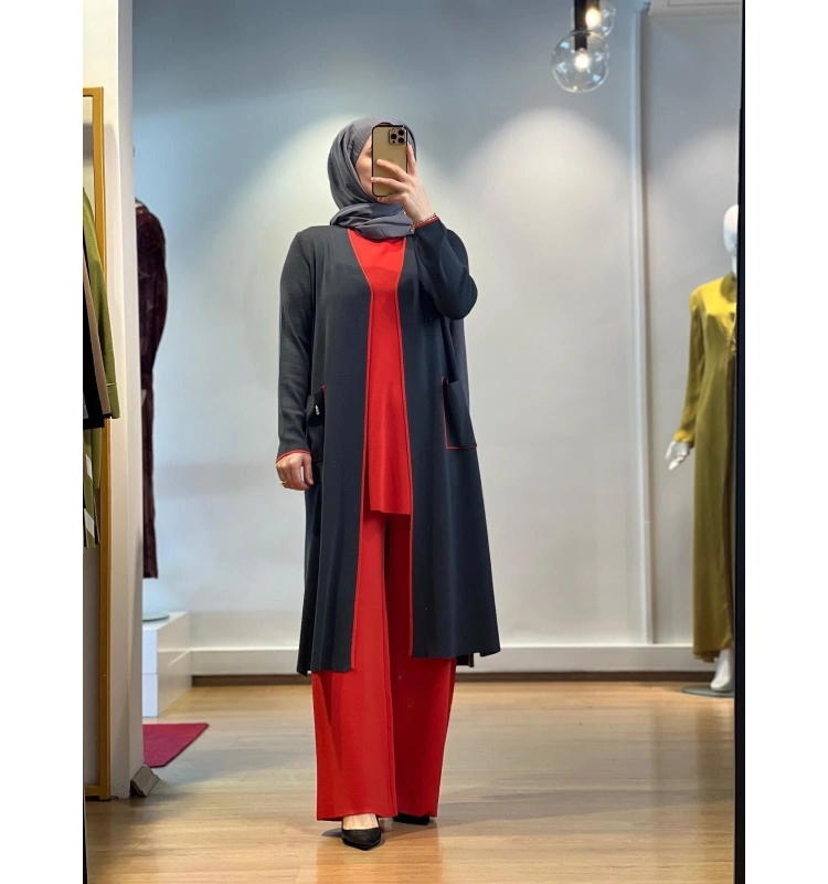 MissDalida Bol Paça Triko Pantolon T24K-7001