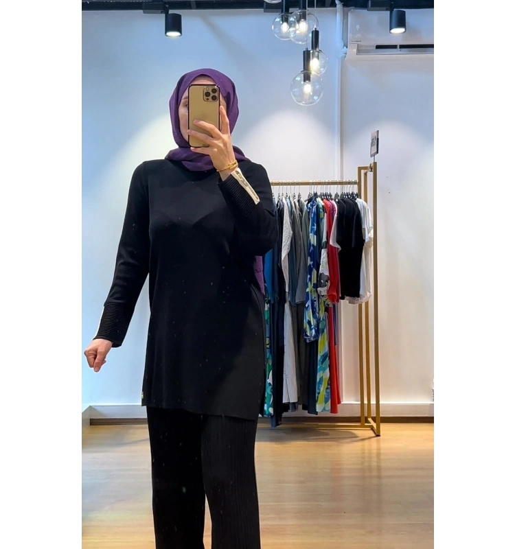 MissDalida Bol Paça Triko Pantolon T25K-7001