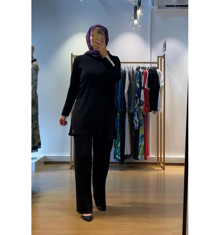 MissDalida Bol Paça Triko Pantolon T25K-7001